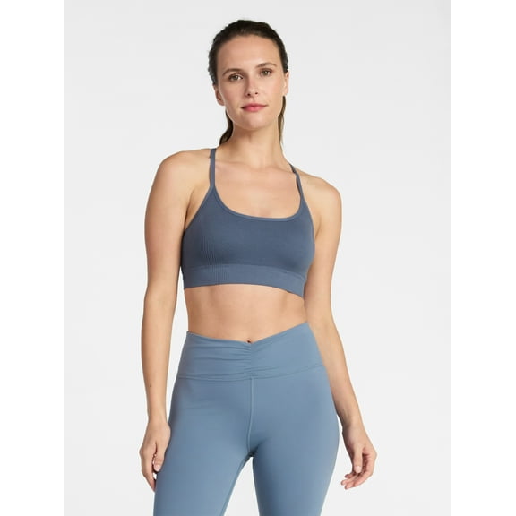 Avia Women's Low Support Seamless Textured Cami Sports Bra, Sizes XS-XXXL