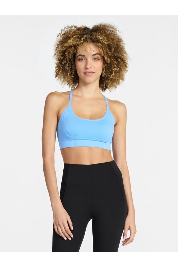 Women's Low Support Seamless Textured Cami Sports Bra, Sizes XS-XXXL
