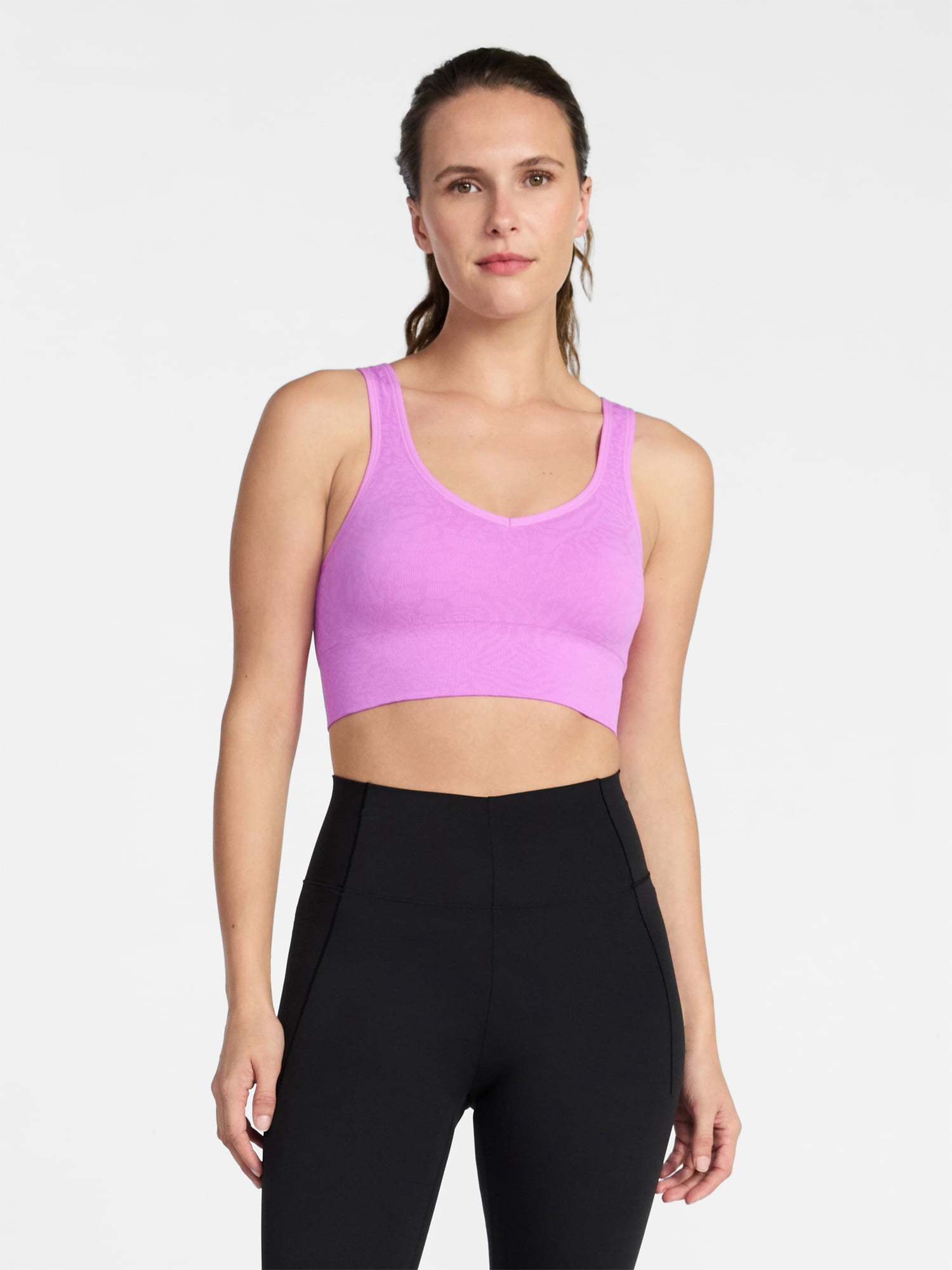 Avia Women's Low Support Seamless V-Neck Sports Bra, Sizes S-XXXL