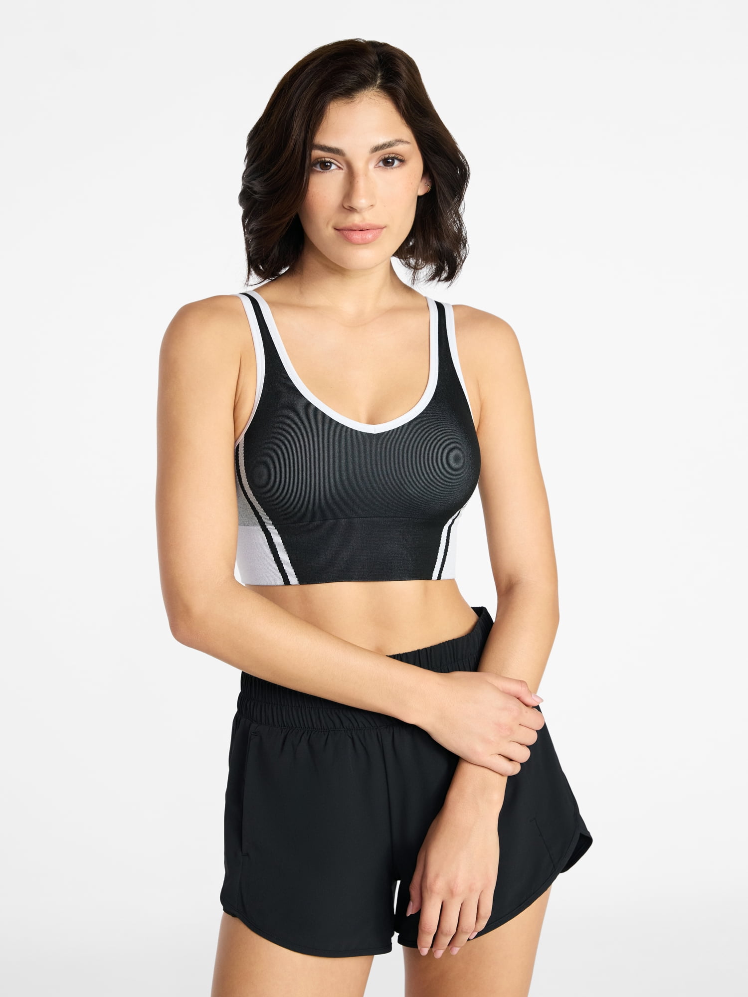 Avia Women's Low Support Seamless V-Neck Sports Bra, Sizes S-XXXL