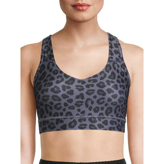 Avia Strappy Sports Bra for Women, Medium Impact, S-2XL