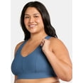 thumbnail image 1 of Avia V-Neck Rib Sports Bra for Women, Medium-Impact, S-3XL, 1 of 3