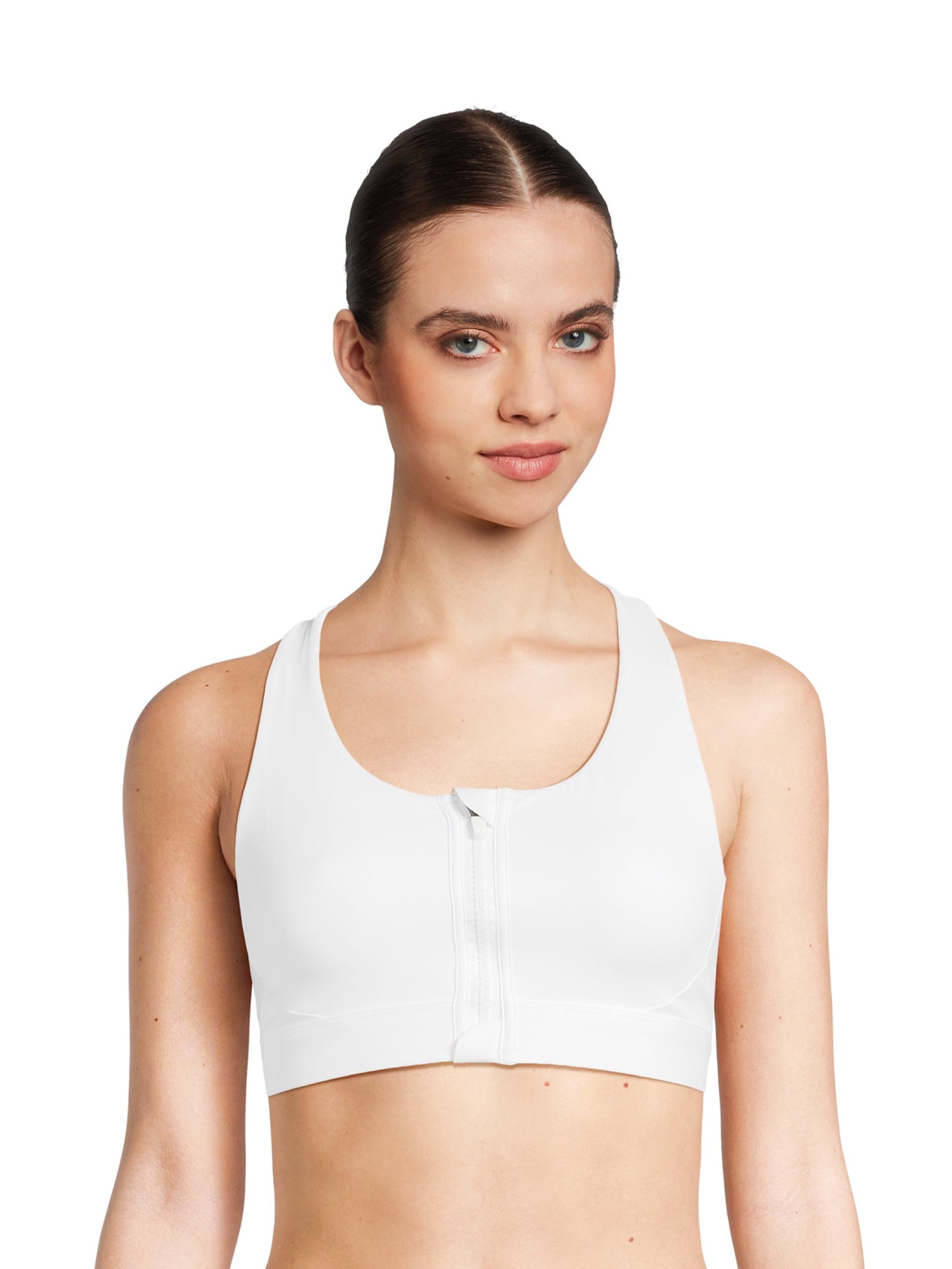 Avia Women's Medium Impact Zip Front Sports Bra, Sizes XSXXXL