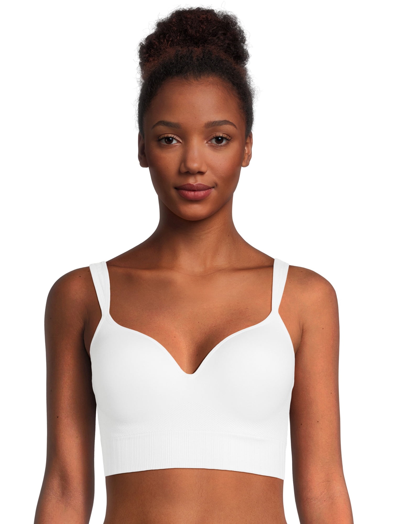Avia women's Medium Support Molded Plunge Sports Bra - Walmart.com