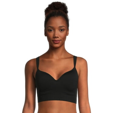 Avia Women's Medium Support Molded Plunge Sports Bra, Sizes S-3XL
