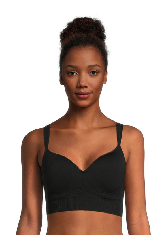 Women's Medium Support Molded Plunge Sports Bra, Sizes S-XXXL