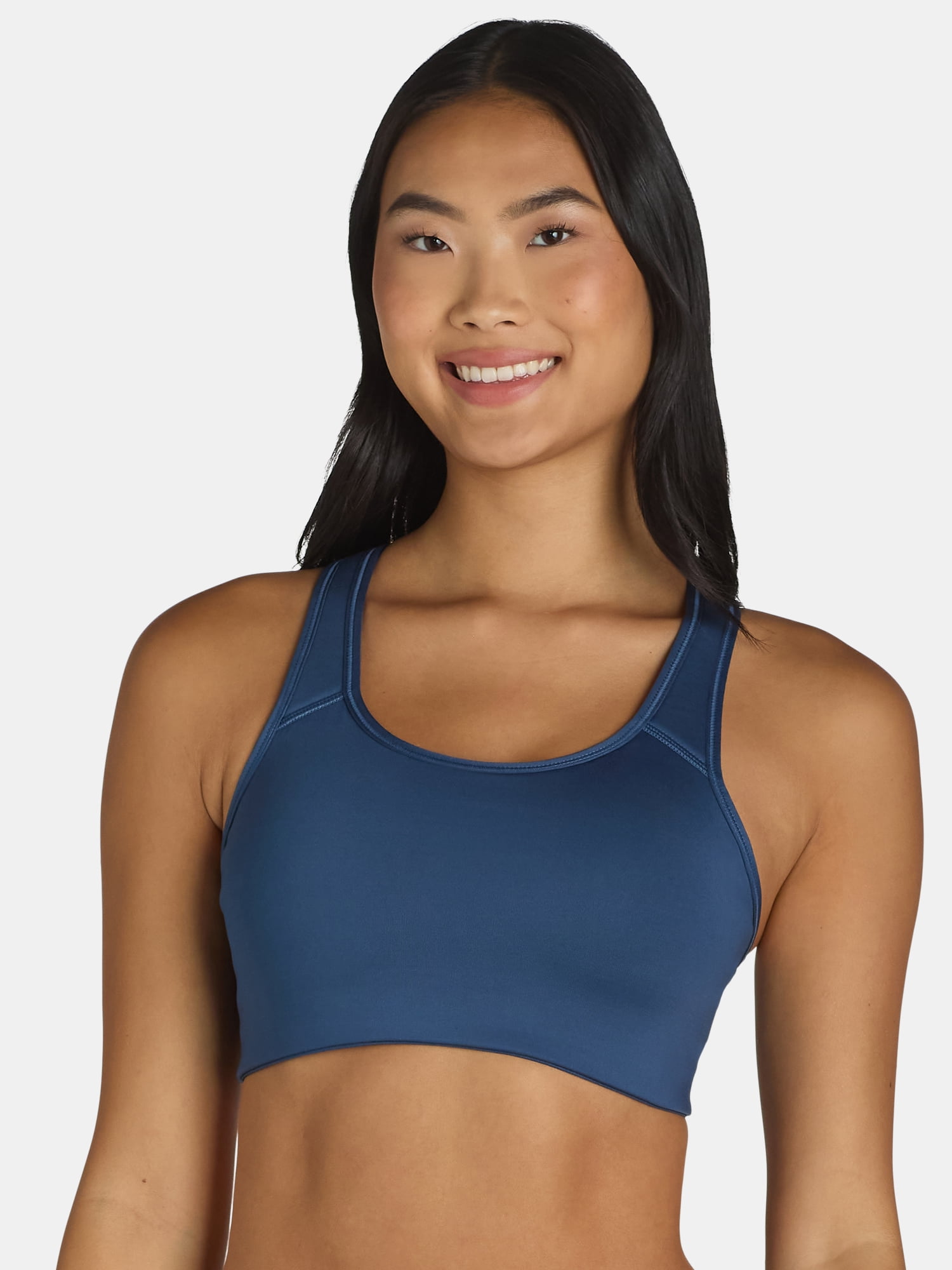 Avia Racerback Sports Bra for Women, Medium Support, S-3XL