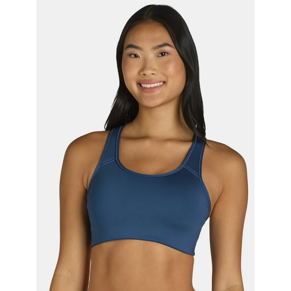 Avia Racerback Sports Bra for Women, Medium Support, S-3XL