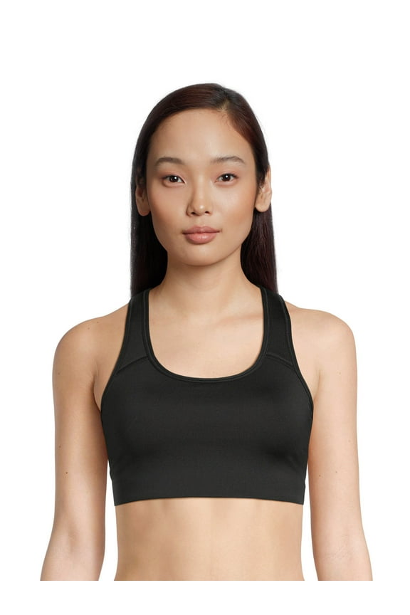 Racerback Sports Bra for Women, Medium-Support, S-3XL