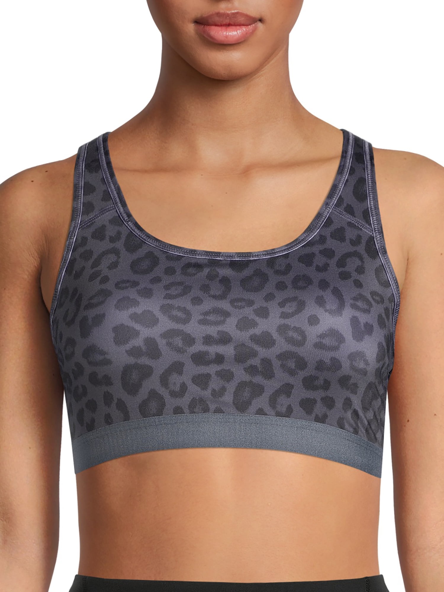 Avia Activewear Women's Medium Impact Sports Bra with Crisscross Back  (Peri-XS) at  Women's Clothing store