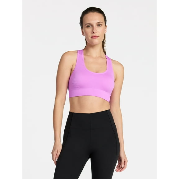 Avia Women's Medium Support Seamless Racerback Sports Bra, Sizes S-XXXL