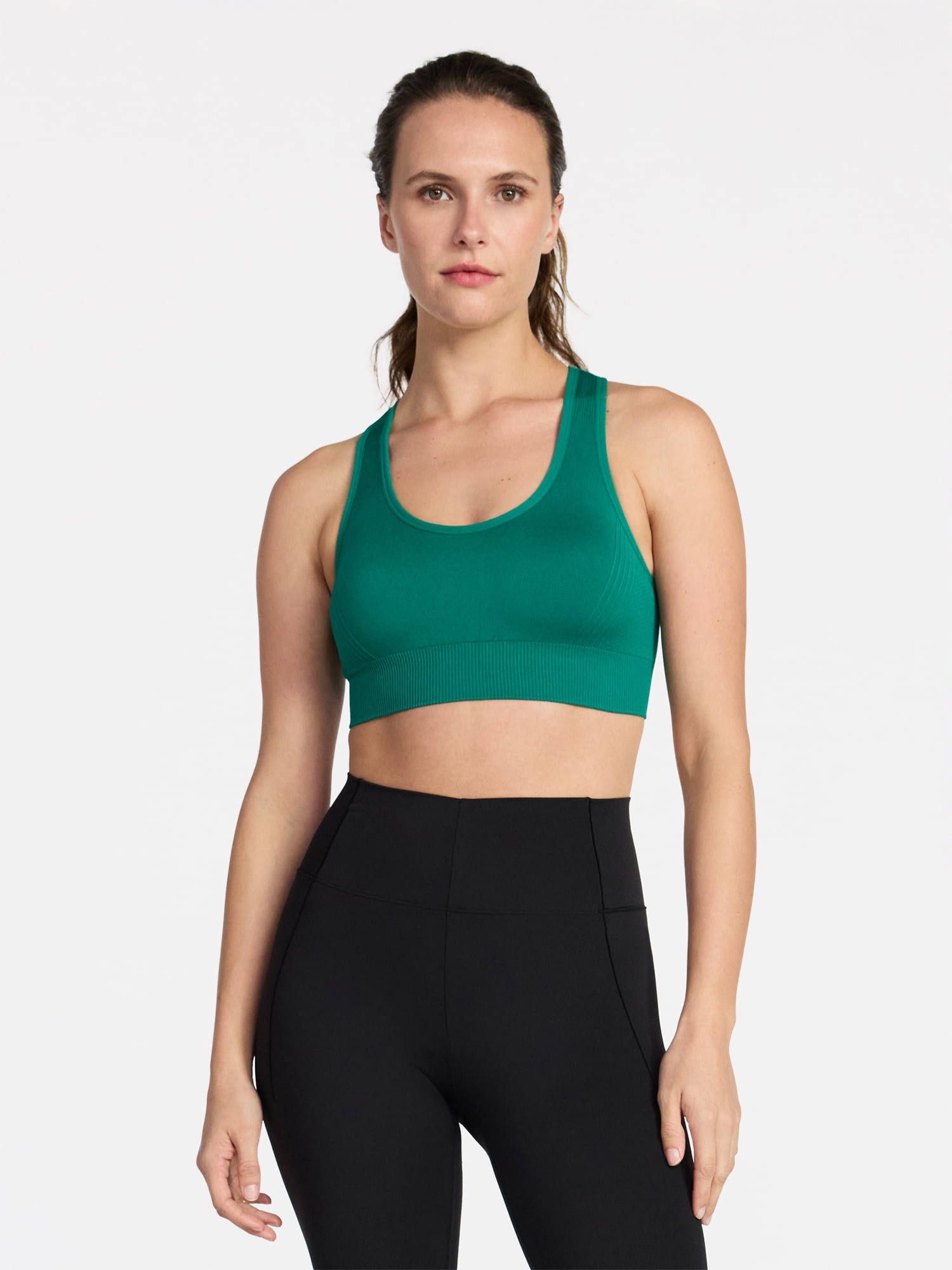 Avia Women's Medium Support Seamless Racerback Sports Bra, Sizes S-XXXL