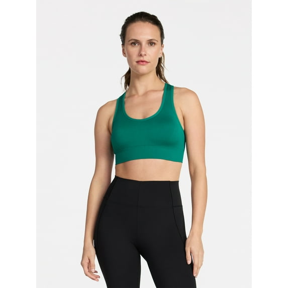 Avia Women's Medium Support Seamless Racerback Sports Bra, Sizes S-XXXL