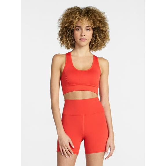 Avia Women's Medium Support Seamless Racerback Sports Bra, Sizes S-XXXL