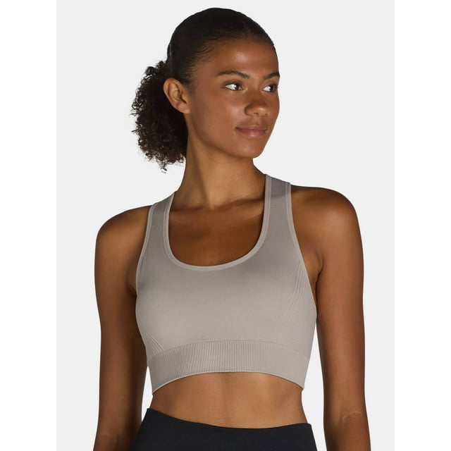 Avia Womens Medium Support Seamless Racerback Sports Bra Sizes S 3xl 9428