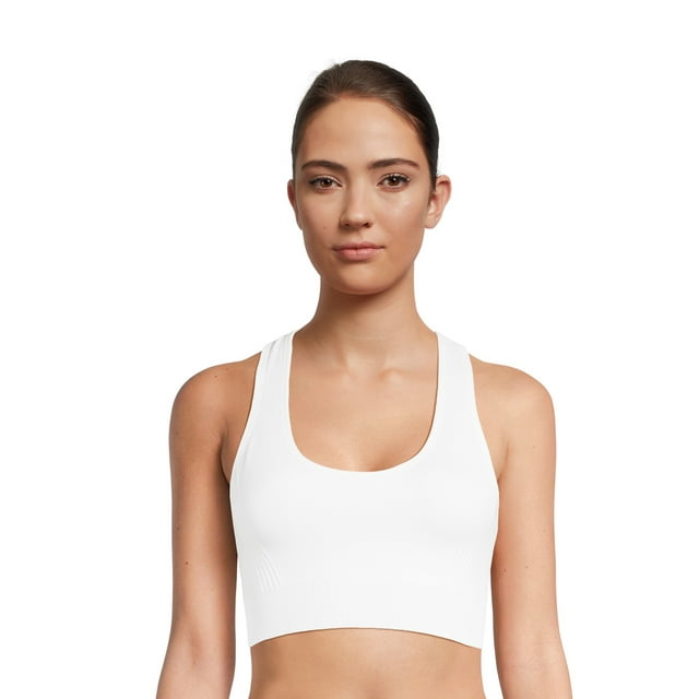 Avia Women's Medium Support Seamless Racerback Sports Bra, Sizes S-3XL - Walmart.com