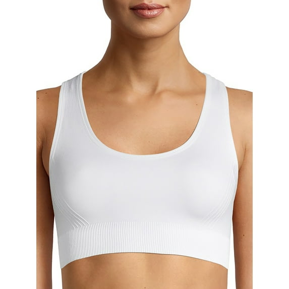 Avia Women's Medium Support Seamless Racerback Sports Bra