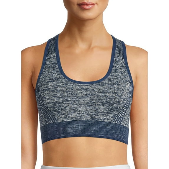 Avia Women's Medium Support Seamless Racerback Sports Bra