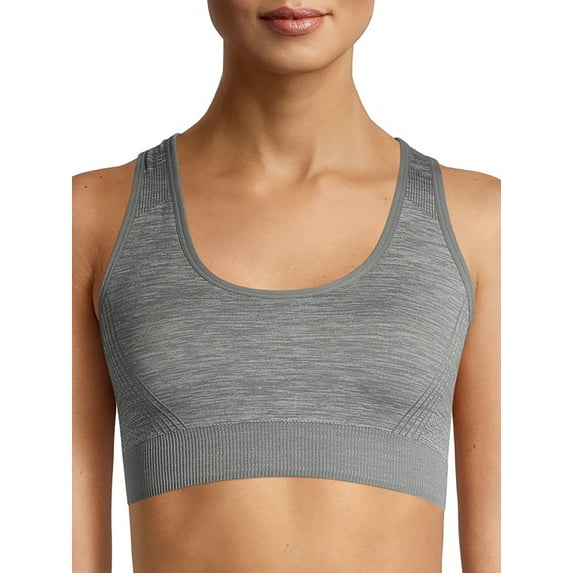 Avia Women's Medium Support Seamless Racerback Sports Bra