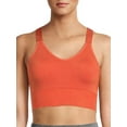 thumbnail image 1 of Avia Women's Medium Support Seamless Scoop Neck Cross Back Sports Bra, 1 of 7