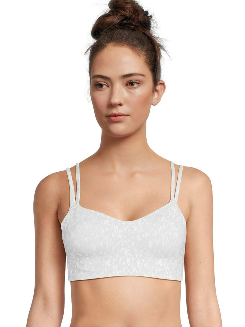 Soutien-gorge De Sport Avia Compression, Maintien Moyen, Noir Et Gris, Taille S, Neuf