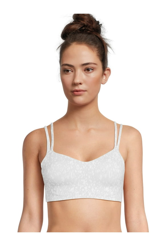 Women's Medium Support Strappy Sports Bra, Sizes S-3X