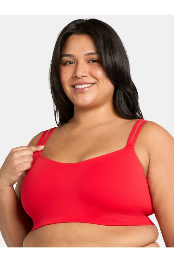 Women's Medium Support Strappy Sports Bra, Sizes S-3X