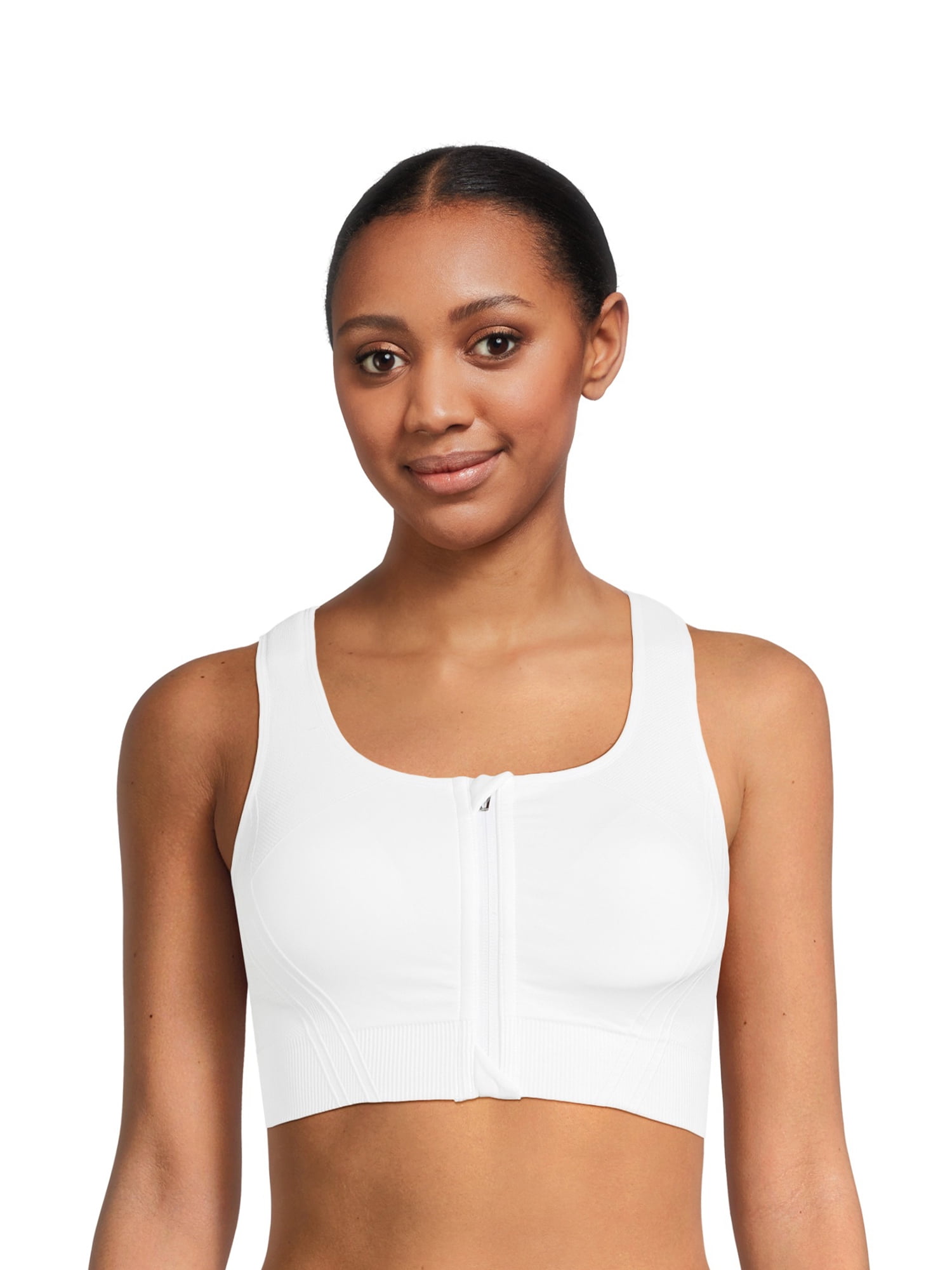 Avia Women's Medium Support Zip Front Sports Bra, Sizes S-XXXL
