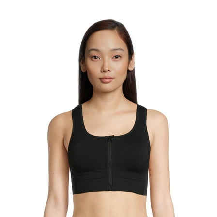 Avia Women's Medium Support Zip Front Sports Bra, Sizes S-XXXL