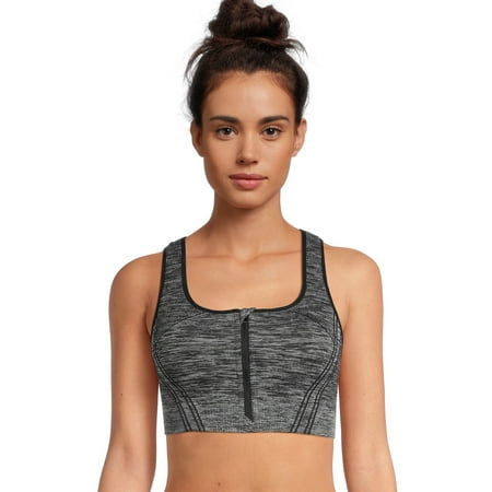 Avia Women's Medium Support Zip Front Sports Bra, Sizes S-XXXL