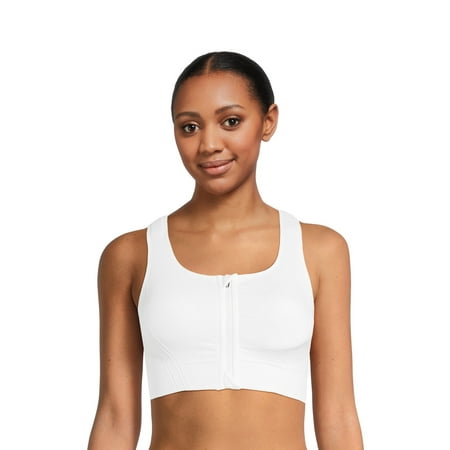 Avia Women's Medium Support Zip Front Sports Bra, Sizes S-XXXL