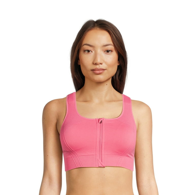Avia Women s Medium Support Zip Front Sports Bra Walmart