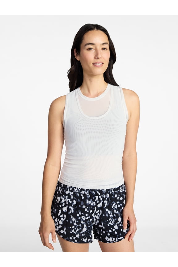 Women's Double Mesh Tank Top, Sizes XS-XXXL