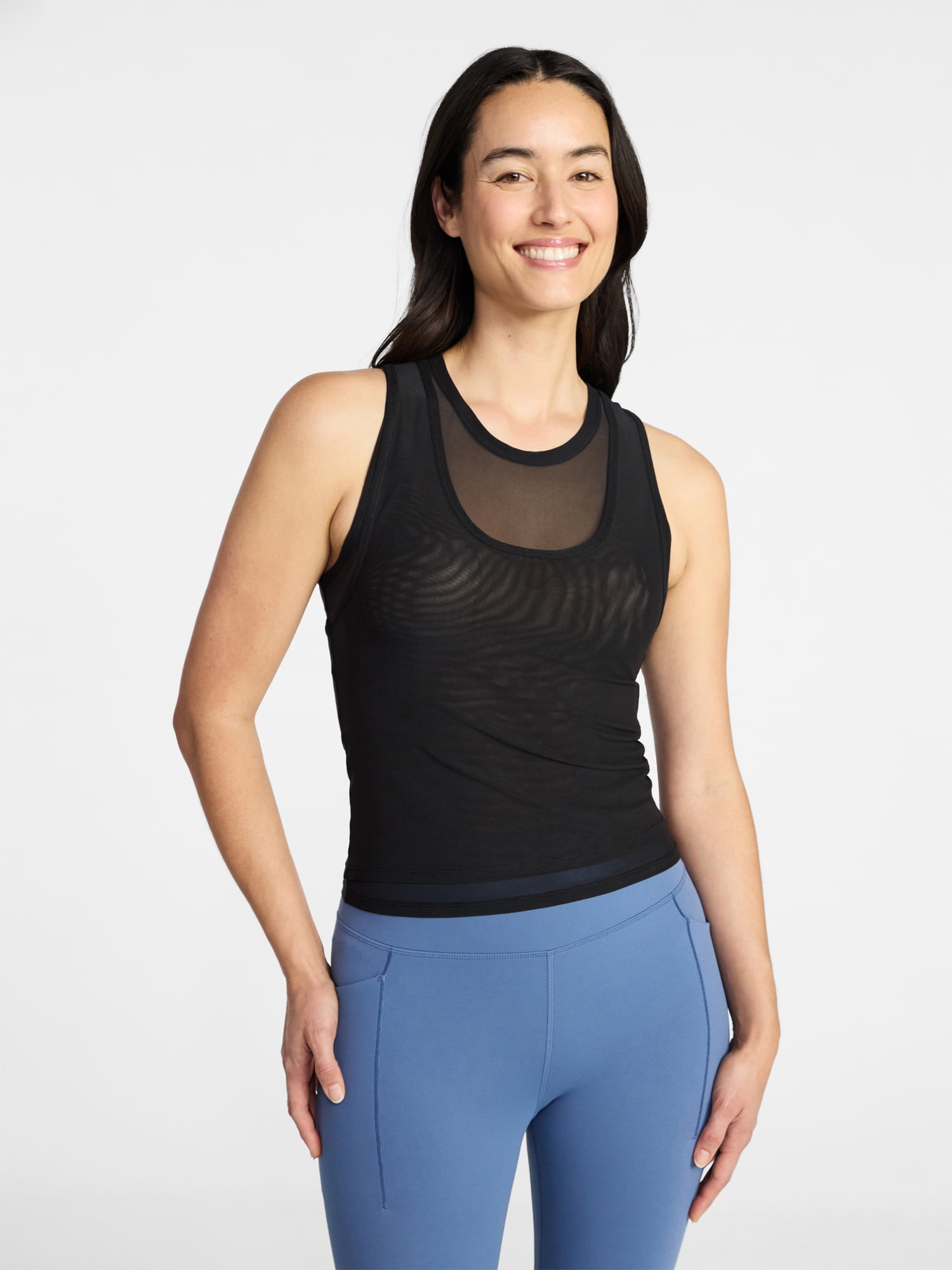 Avia Women's Double Mesh Tank Top, Sizes XS-XXXL