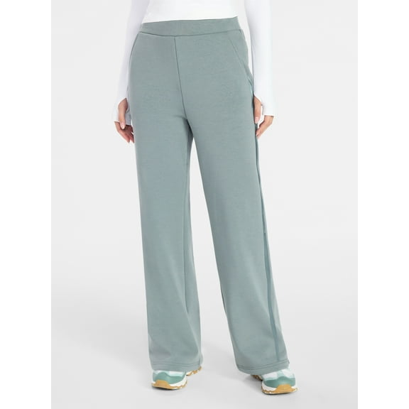 Avia Women's and Women's Plus Fleece Sweatpants with Satin Trim, Sizes XS-4X