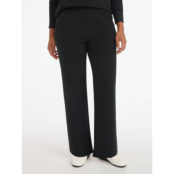 Avia Women's and Women's Plus Fleece Sweatpants with Satin Trim, Sizes XS-4X