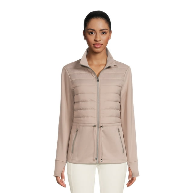 Avia Women's Mixed Media Jacket, Sizes XS-XXXL - Walmart.com