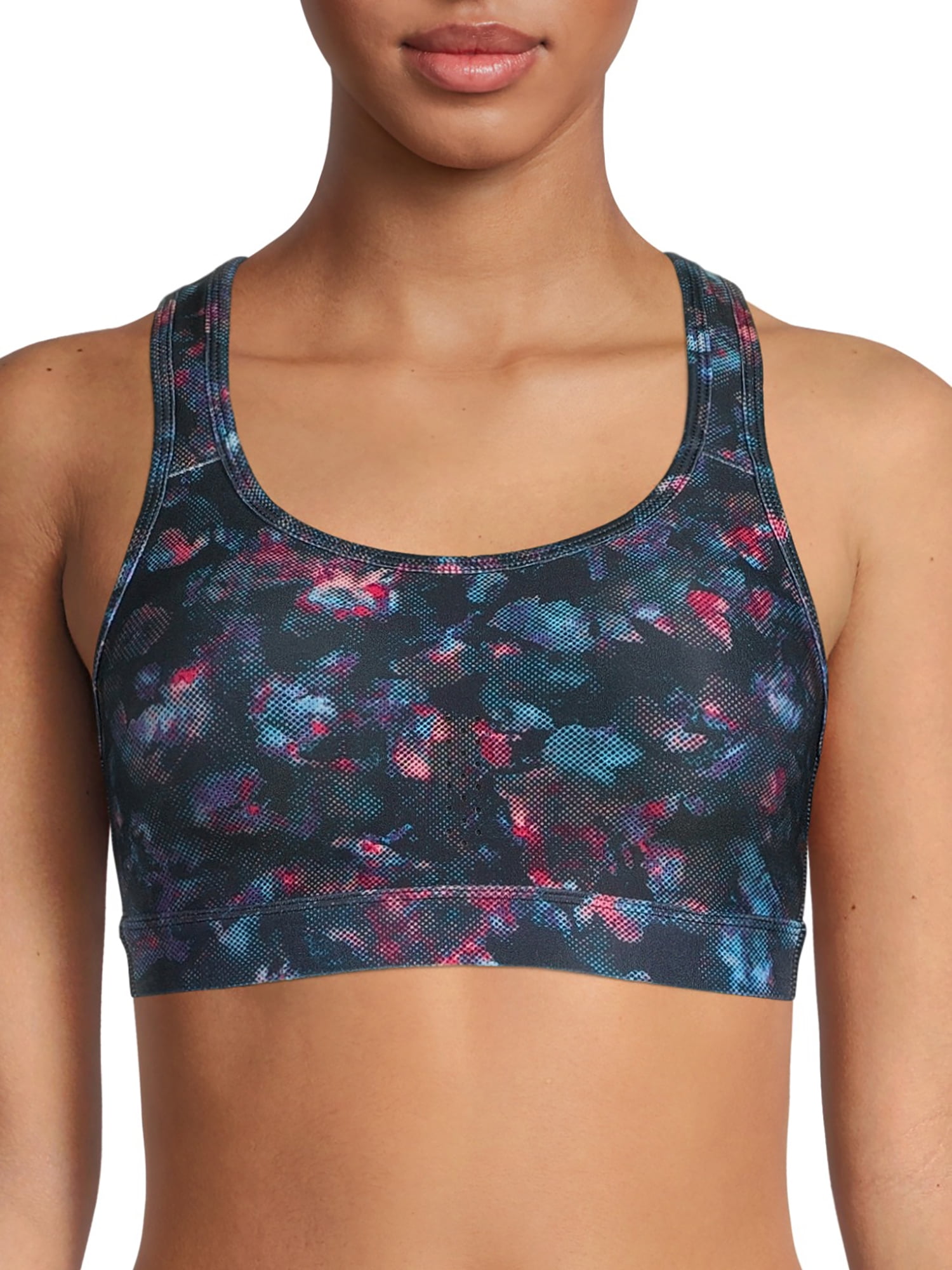 Avia Women Molded Cup Sports Bra Blue Solid Print Kosovo