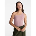 thumbnail image 1 of Avia Women's One Shoulder Ribbed Tank Top, Sizes XS-XXXL, 1 of 6
