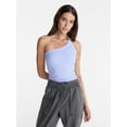 thumbnail image 1 of Avia Women's One Shoulder Ribbed Tank Top, Sizes XS-XXXL, 1 of 6