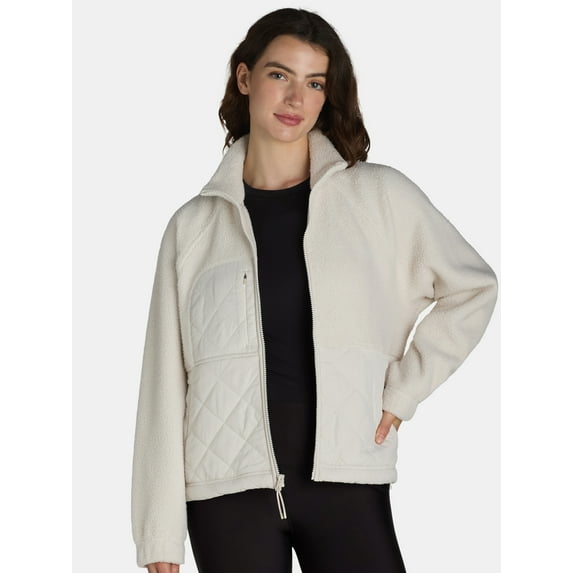 Avia Women’s Quilted Fleece Jacket, Sizes XS-XXXL