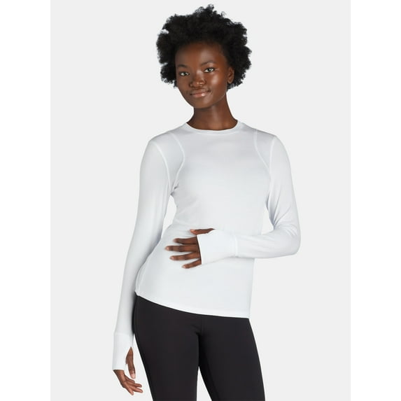 Avia Women's Outdoor Tee with Long Sleeves, Sizes XS-XXXL