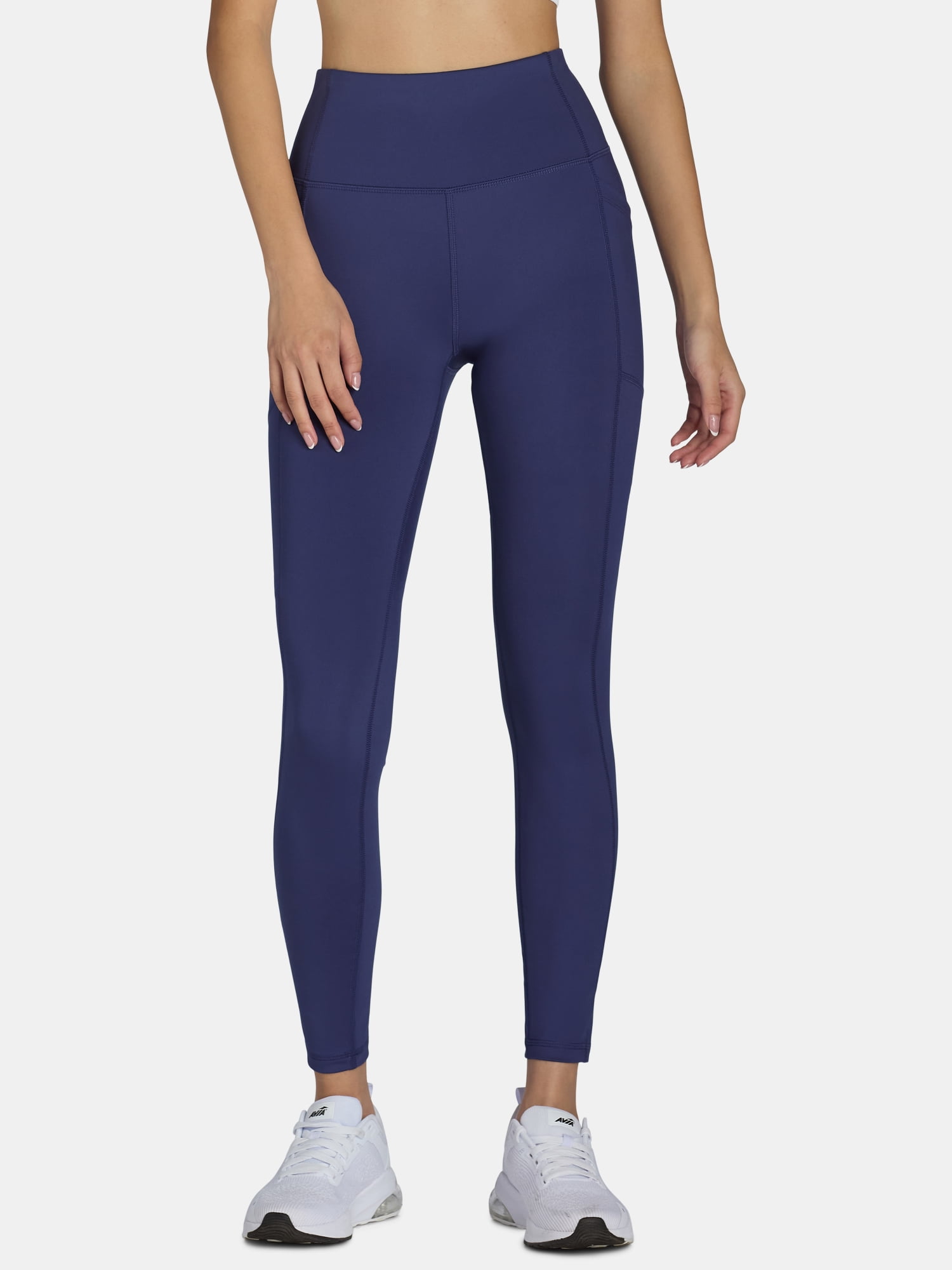 Avia Women's Performance Ankle Leggings with Pockets, 28" Inseam, Sizes XS-XXL