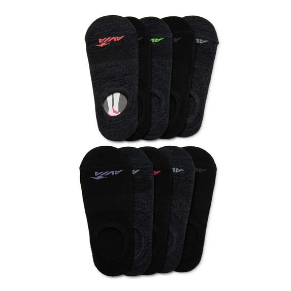 Avia Women's Performance Comfort Cuff No Show Liner Socks, 10-Pack