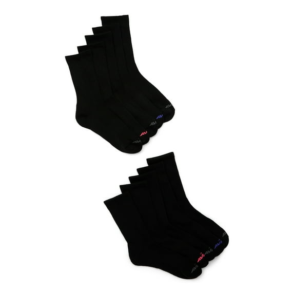 Avia Women's Performance Cushion Crew Socks, 10-pack