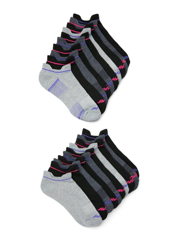 Women's Performance Cushion Low Cut Socks with Back Tab, 10 Pack