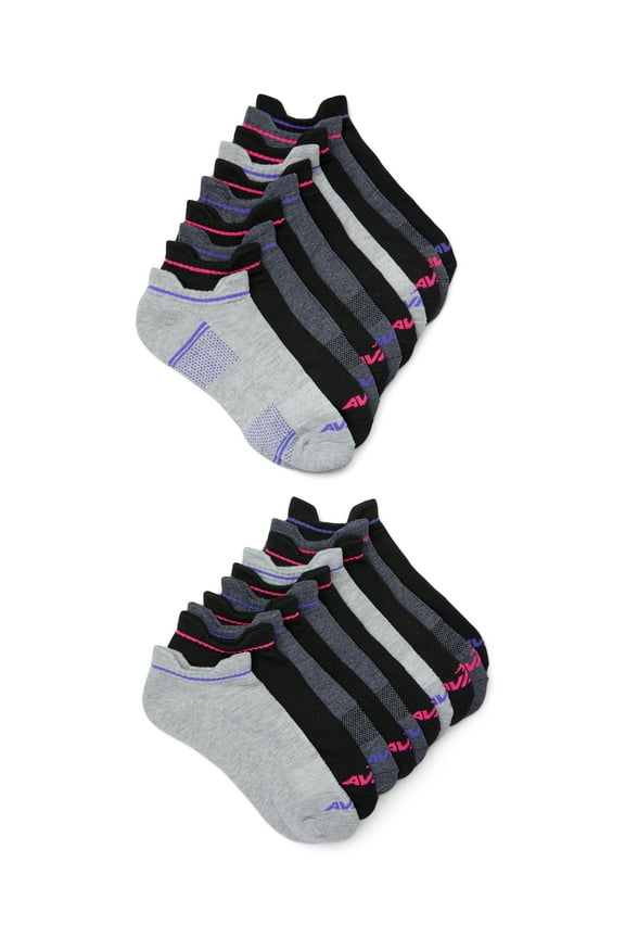 Women's Performance Cushion Low Cut Socks with Back Tab, 10 Pack