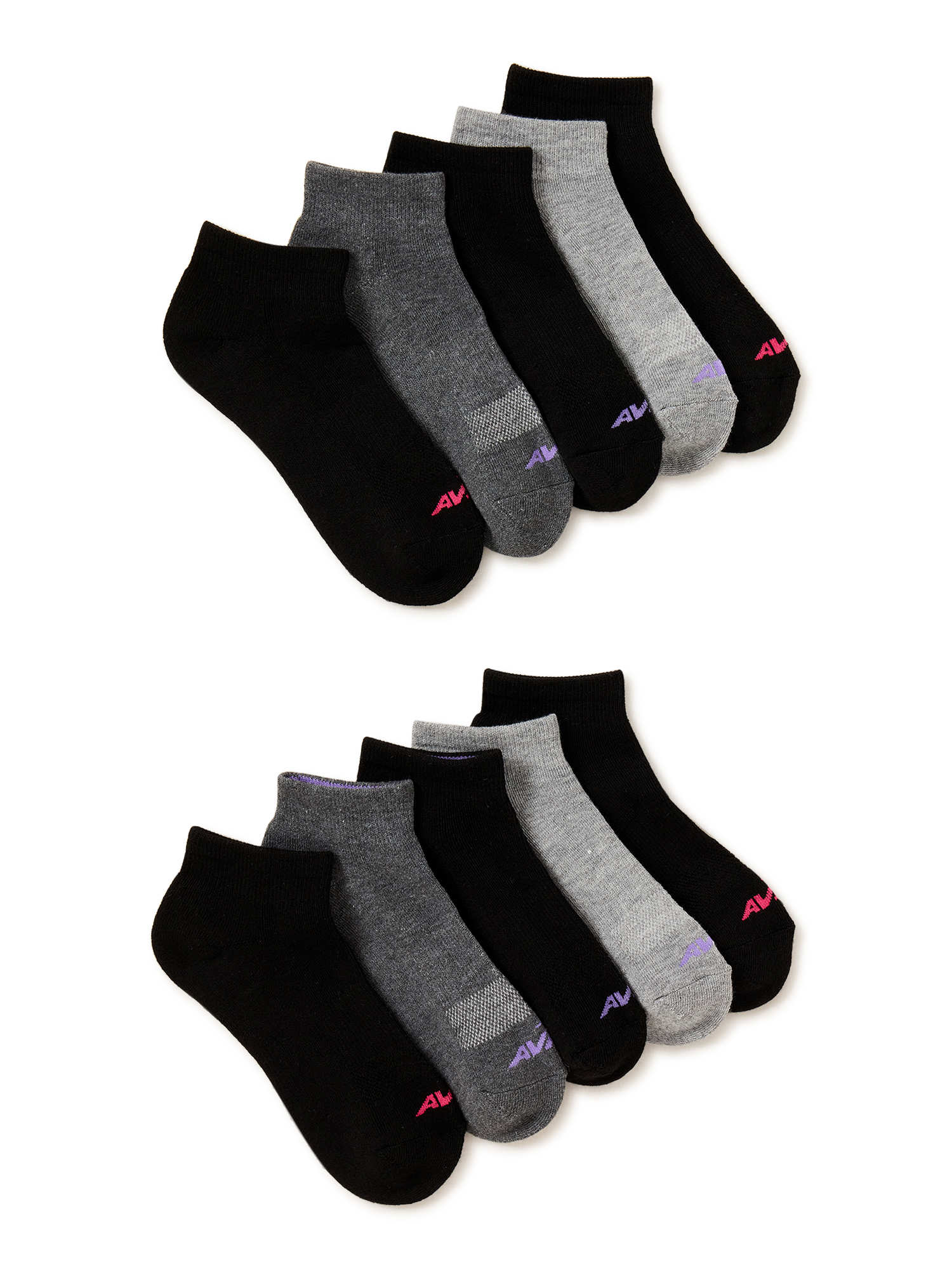 Avia Women's Performance Cushioned Ankle Sock, 10 Pack - Walmart.com