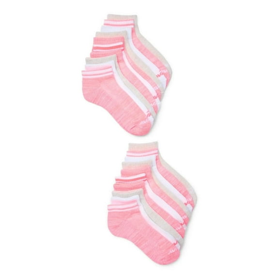 Avia Women's Performance Cushioned Ankle Socks, 10 Pack, Shoe Sizes 4-9