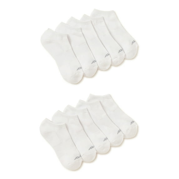 Avia Women's Performance Cushioned Low Cut Socks, 10-Pack